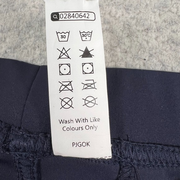 NWT Halara Pants Medium Wide Leg Pleated Stretch Side Pocket Athleisure Blue - Picture 11 of 13